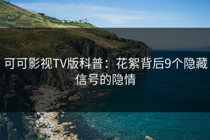 可可影视TV版科普：花絮背后9个隐藏信号的隐情