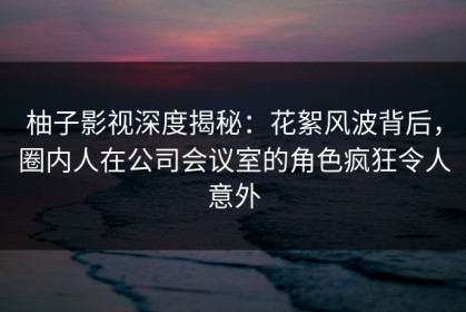 柚子影视深度揭秘：花絮风波背后，圈内人在公司会议室的角色疯狂令人意外