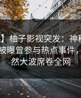 【爆料】柚子影视突发：神秘人在傍晚时刻被曝曾参与热点事件，引发轩然大波席卷全网